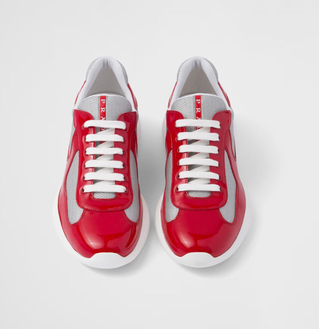Prada Americas Cup Patent 'Red' Sneakers image 2