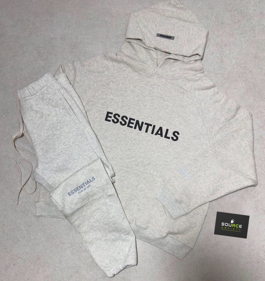 FOG ESSENTIALS FRONT LOGO TRACKSUIT 'HEATHER OATMEAL'