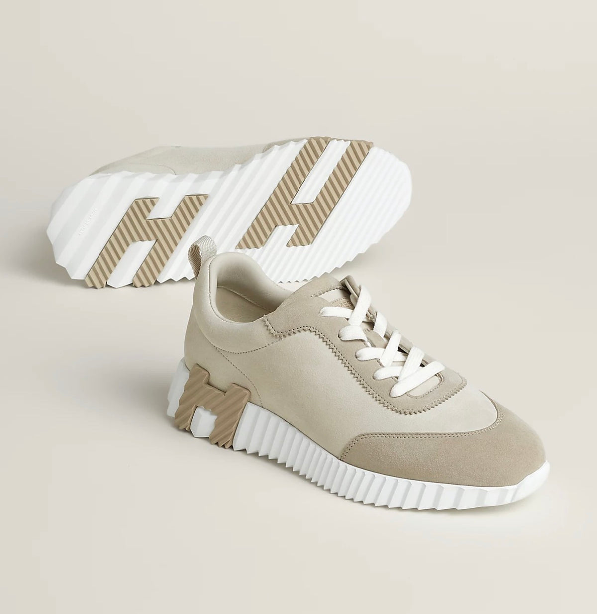 HERMES BOUNCING SNEAKER 'BEIGE GLAISE/ BEIGE ESQUISSE’