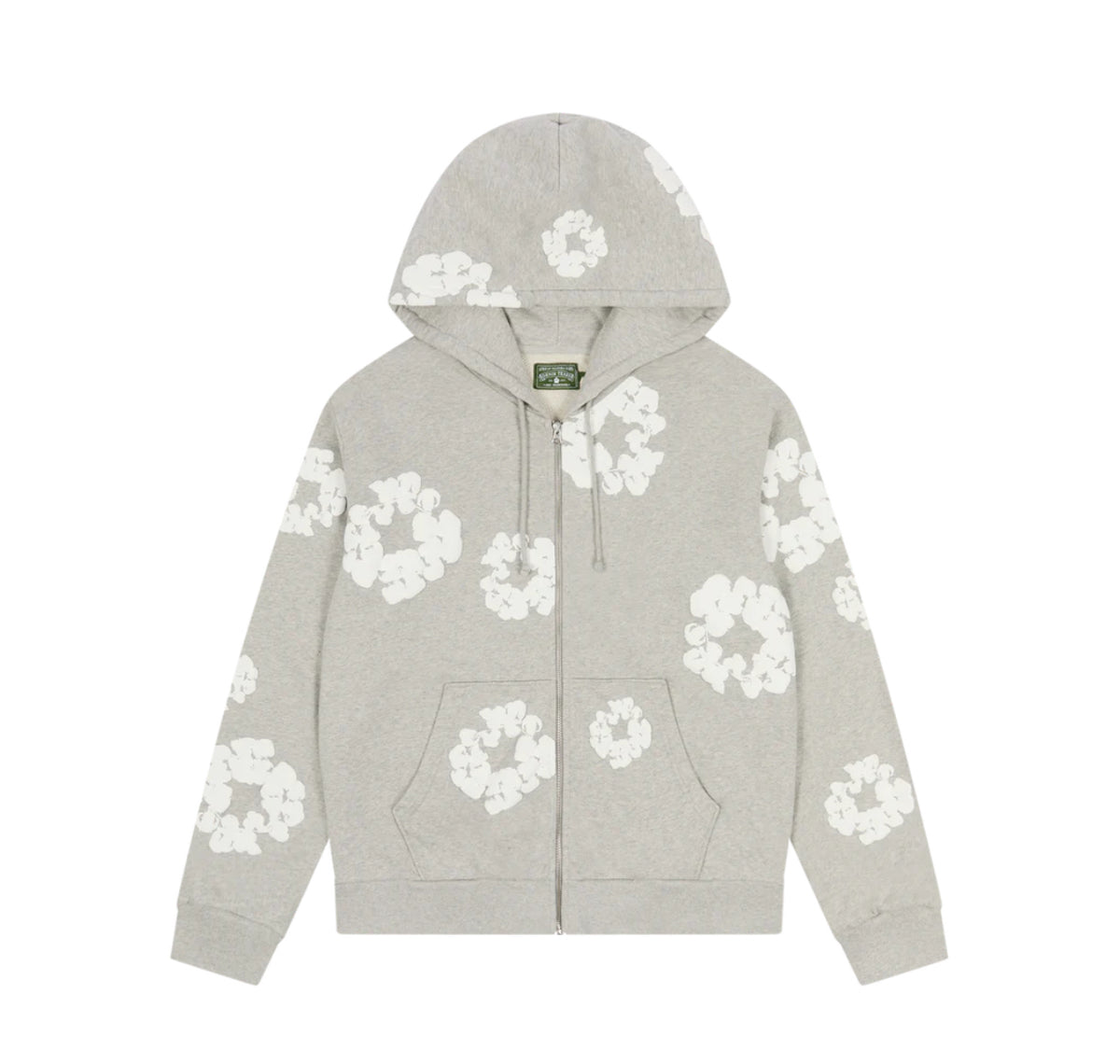 Denim Tears Cotton Wreath Zip Hoodie 'Grey'