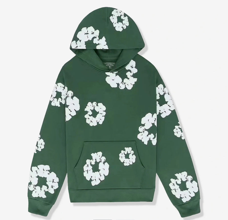DENIM TEARS COTTON WREATH HOODIE 'GREEN'