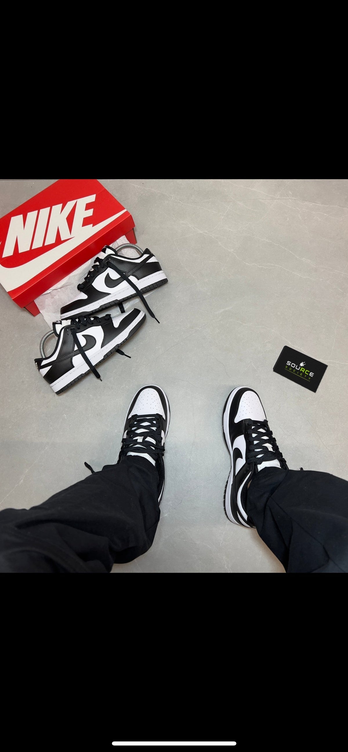Nike Dunk Low 'Black White' Sneakers image 2