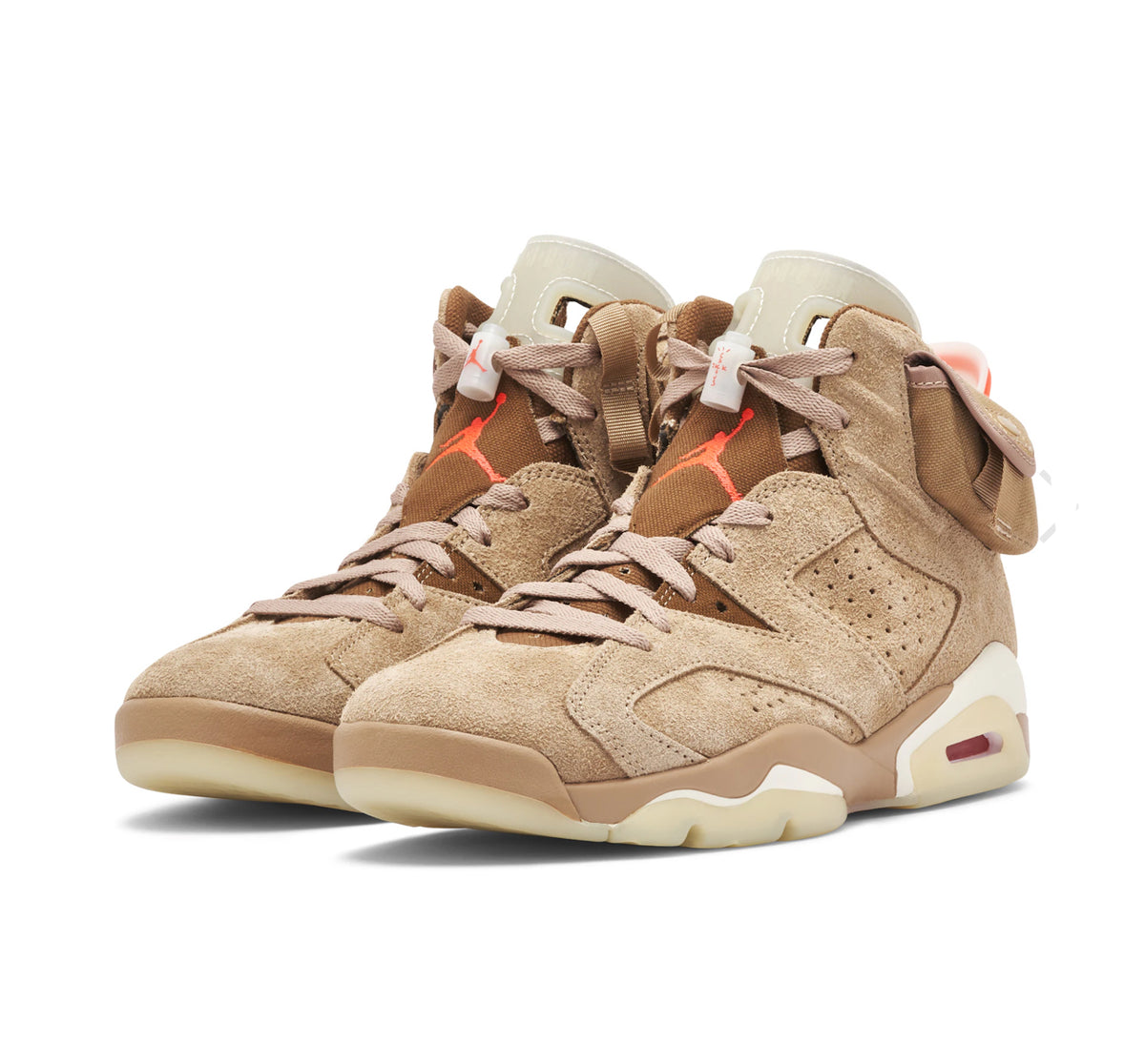 Air Jordan 6 x Travis Scott 'British Khaki' Sneakers image 5