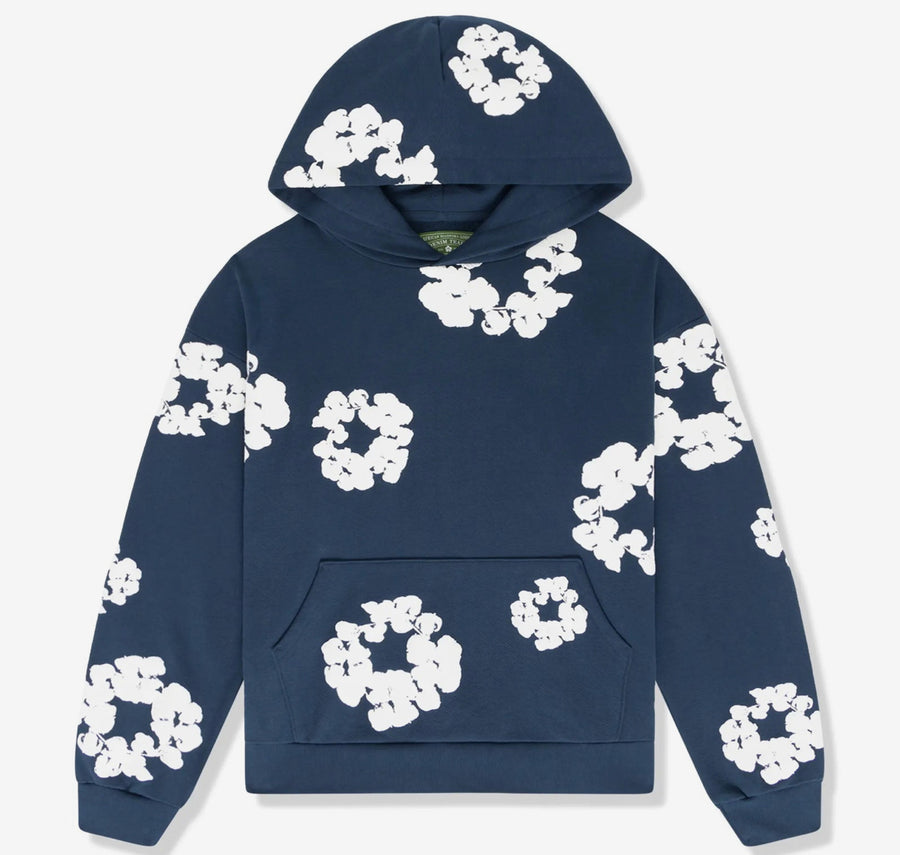 DENIM TEARS COTTON WREATH HOODIE 'NAVY'