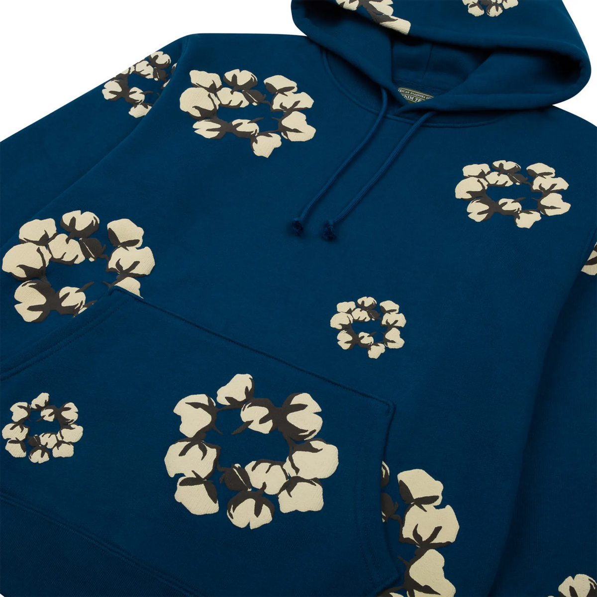 Cactus Tears Cotton Wreath Hoodie 'Blue' image 3