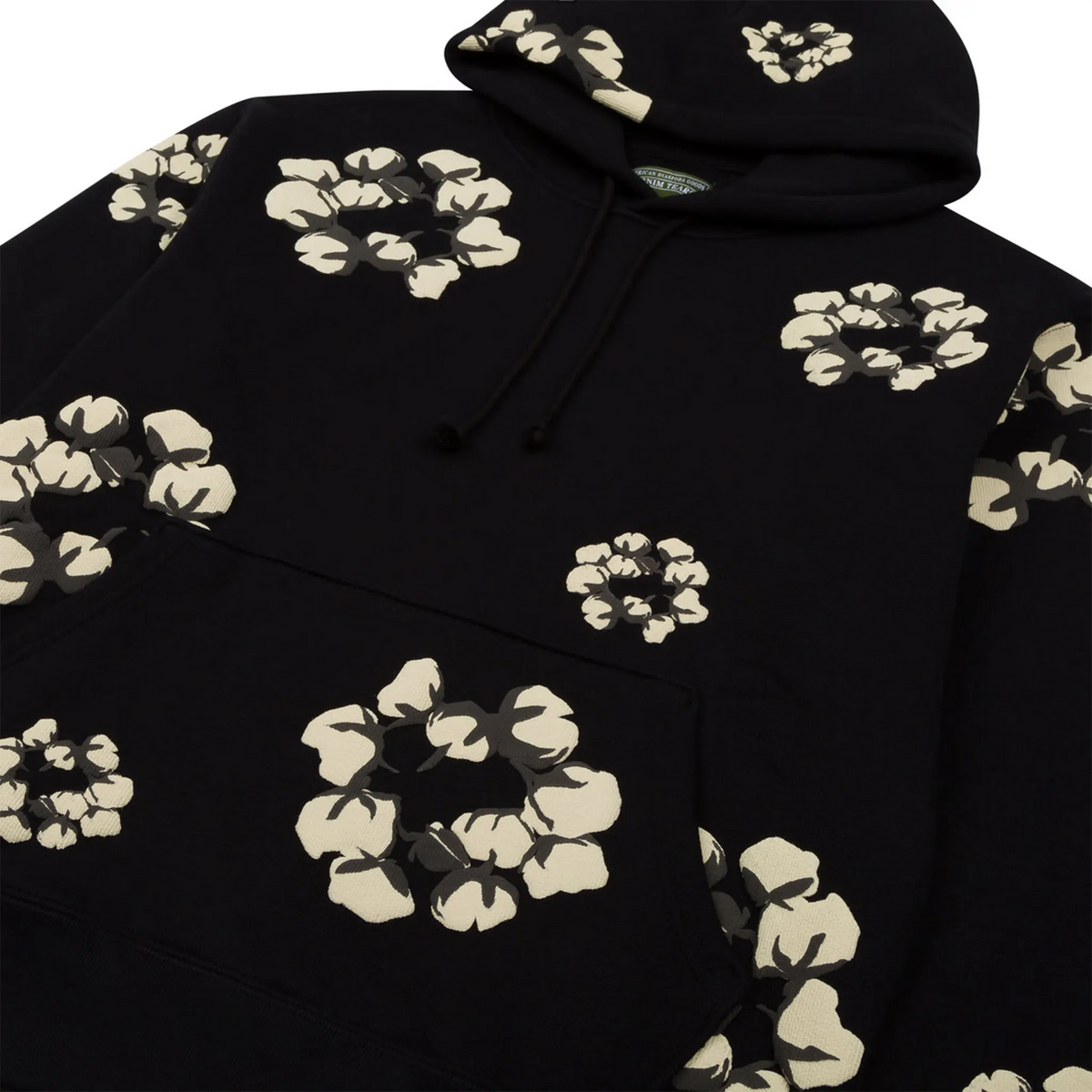 Cactus Tears Cotton Wreath Hoodie 'Black' image 3