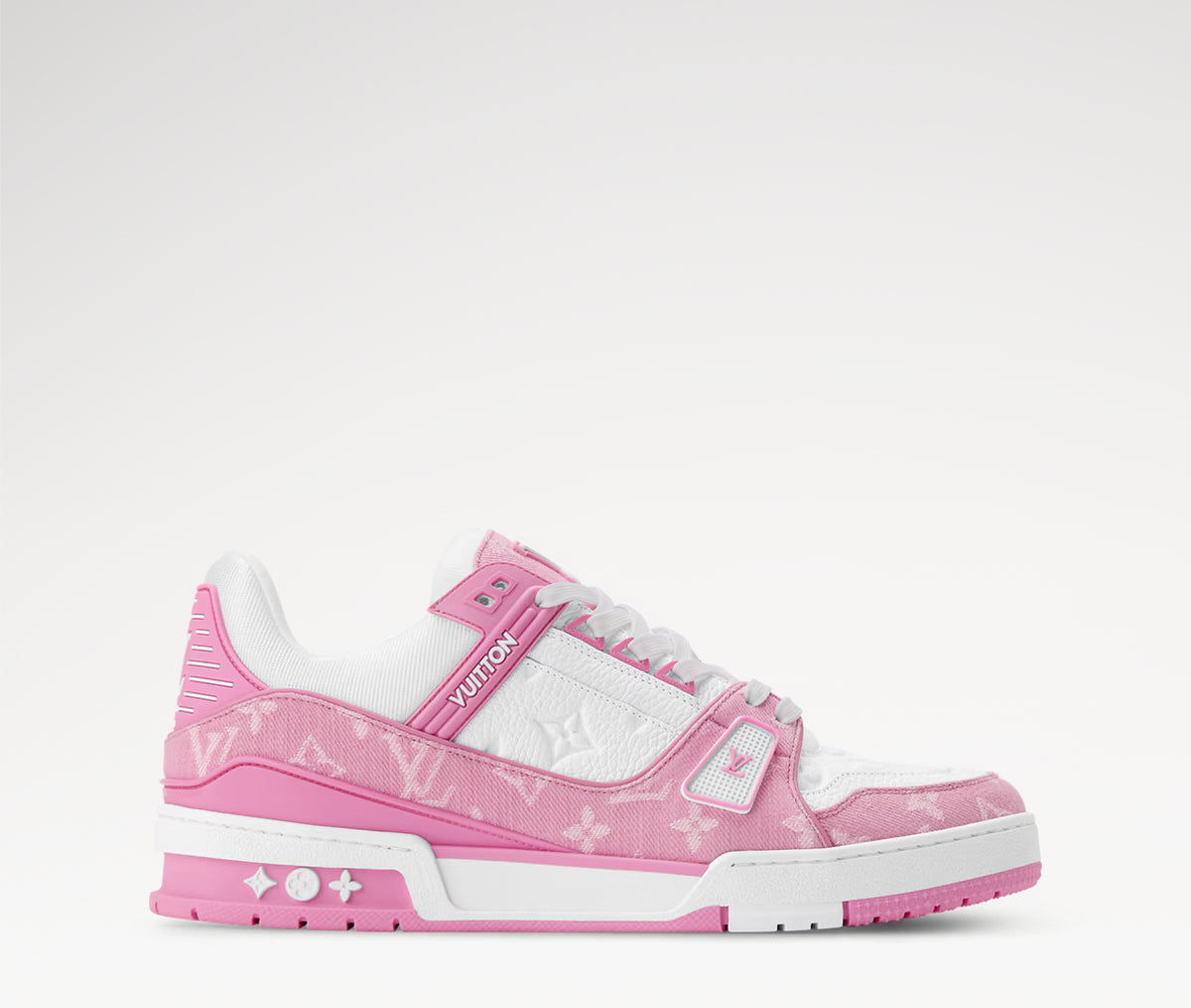 Louis Vuitton LV Trainer Monogram Denim 'Pink' Sneakers image 2