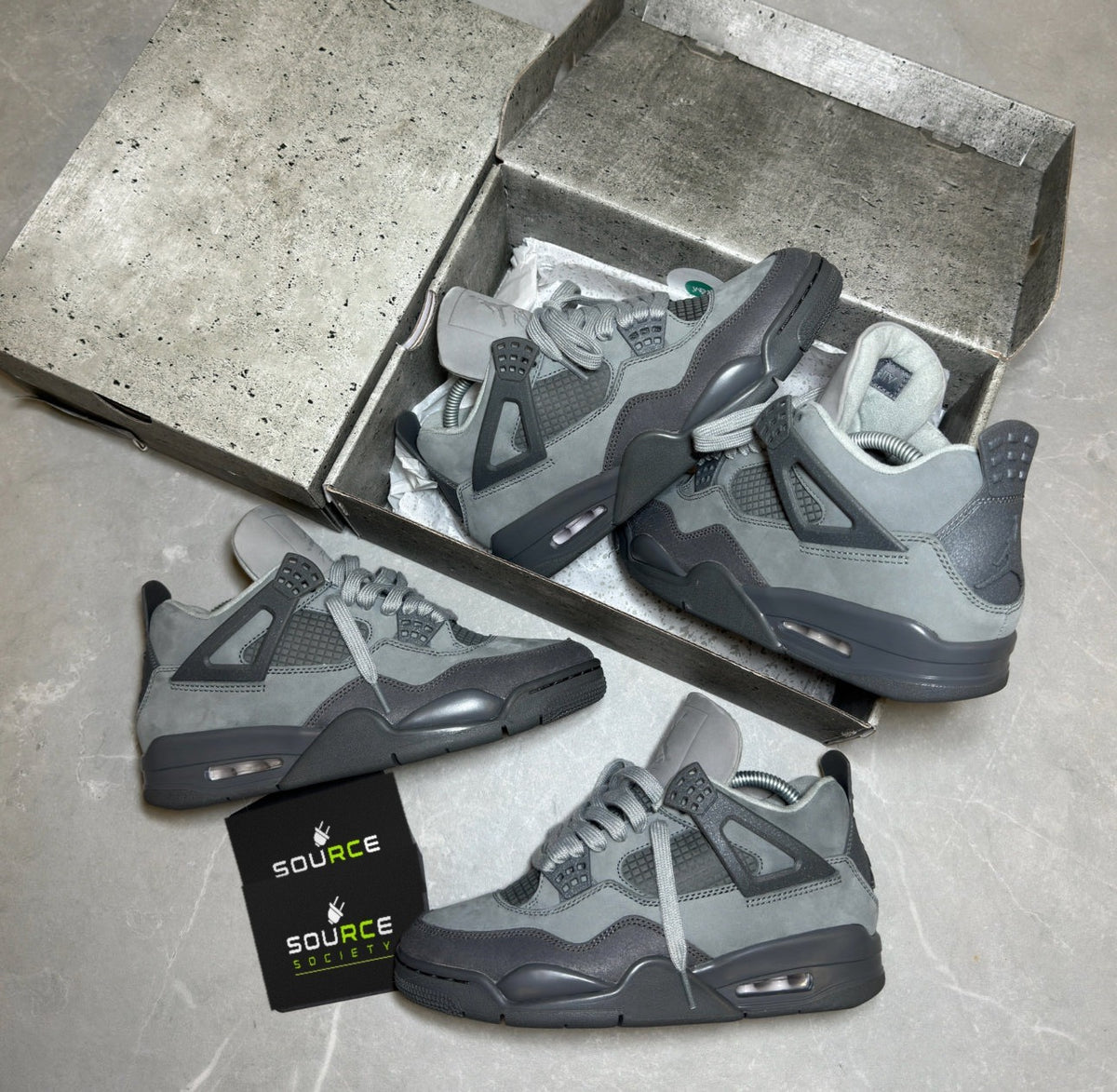 Air Jordan 4 'Wet Cement' Sneakers image 3
