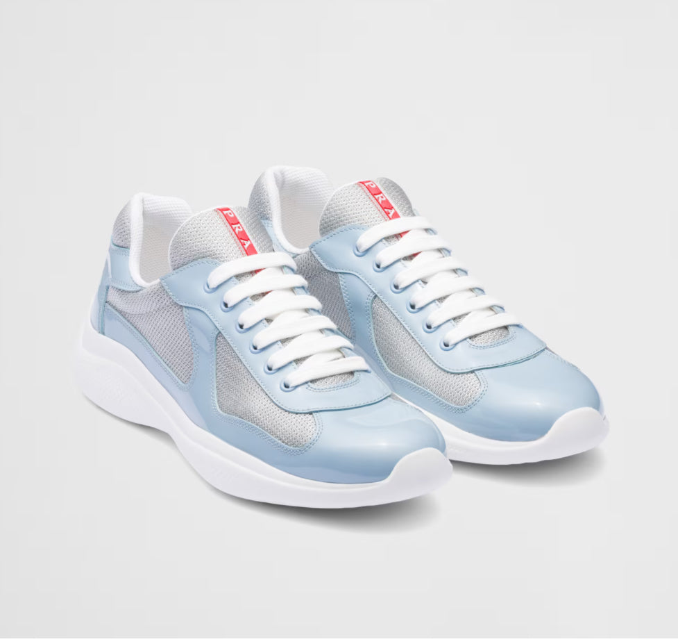 Prada Americas Cup Patent 'Light Blue' Sneakers