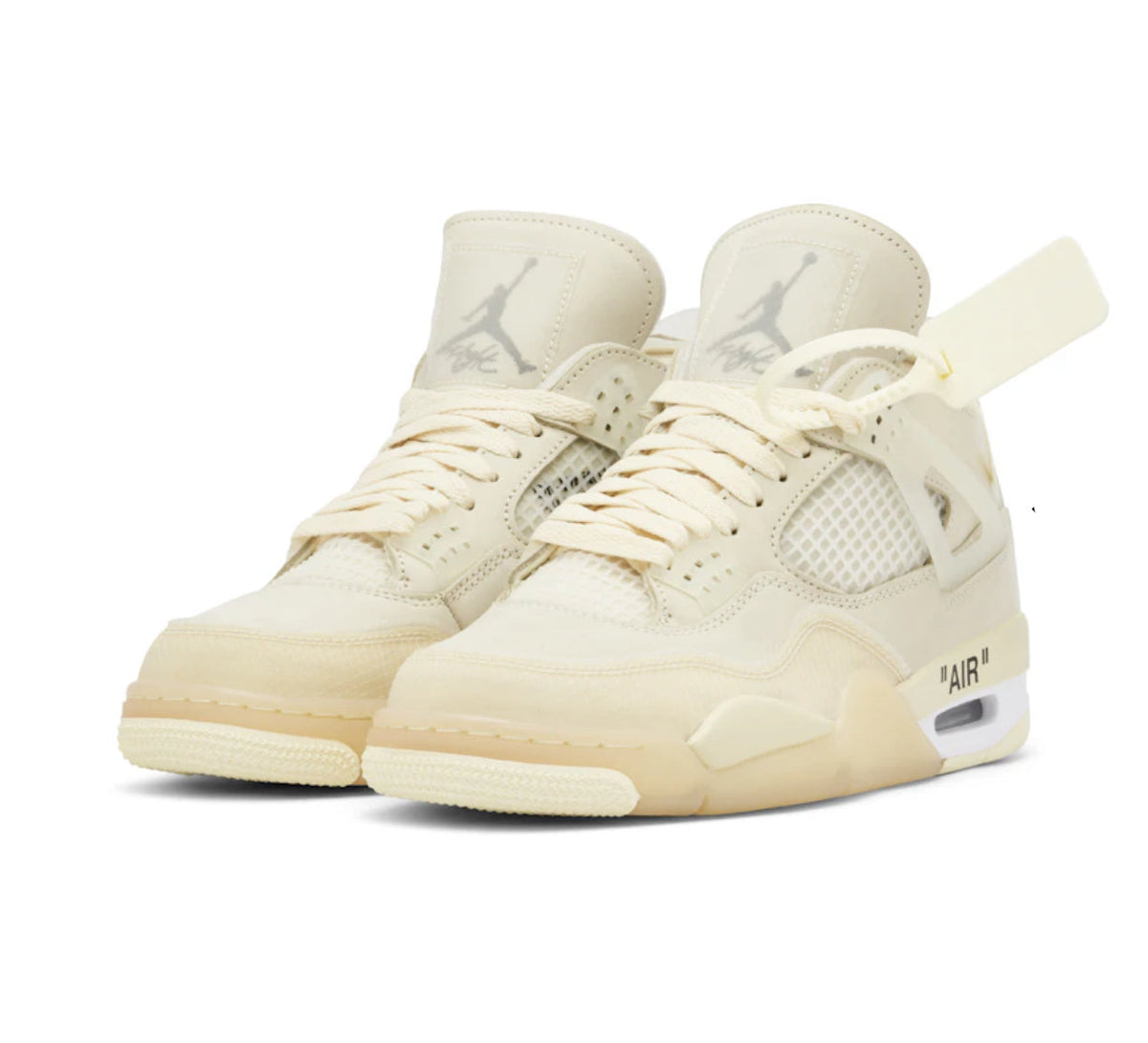 Air Jordan 4 x Off-White 'Sail' Sneakers image 2