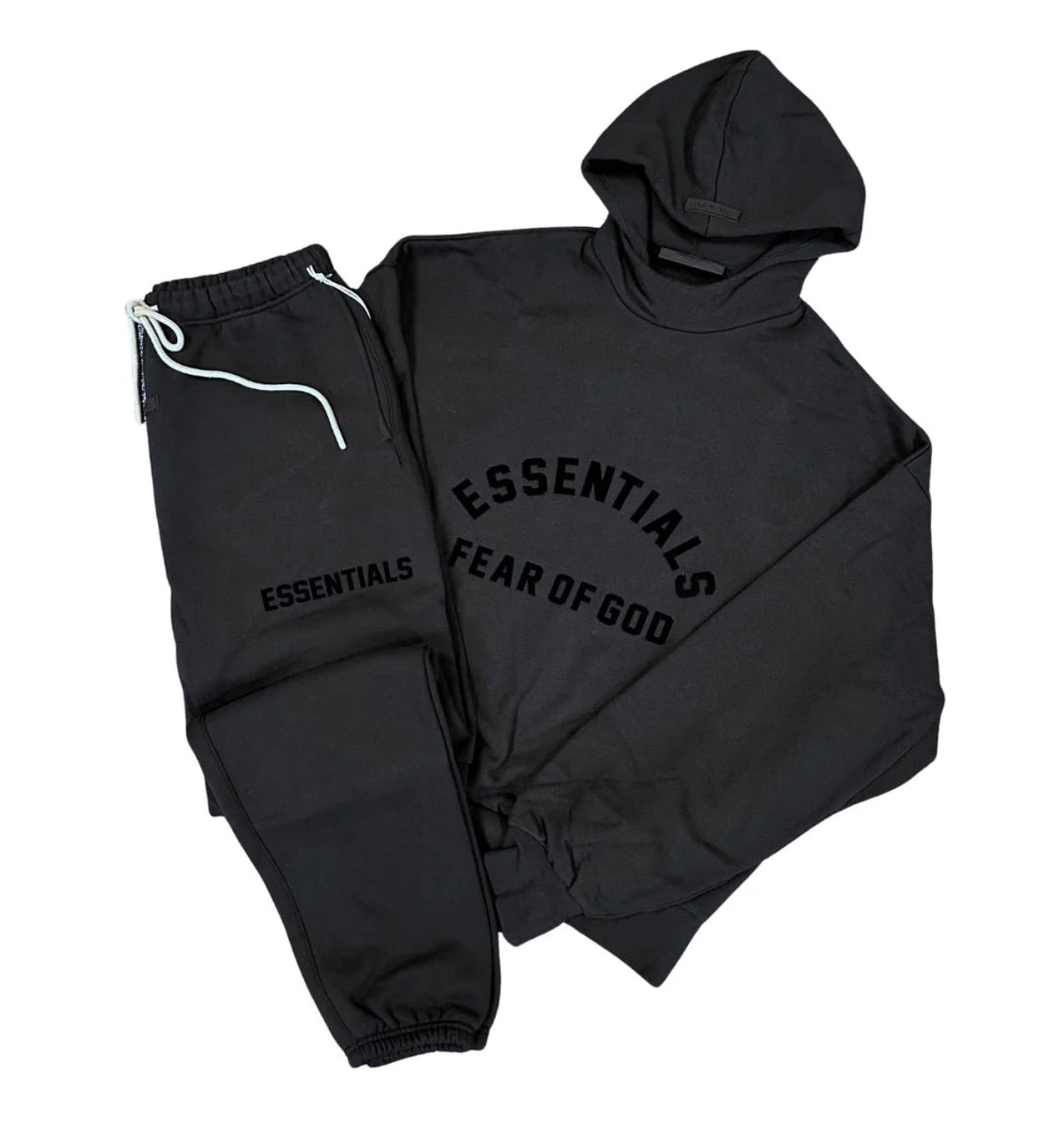 Fear of God Essentials Tracksuit 'Jet Black'