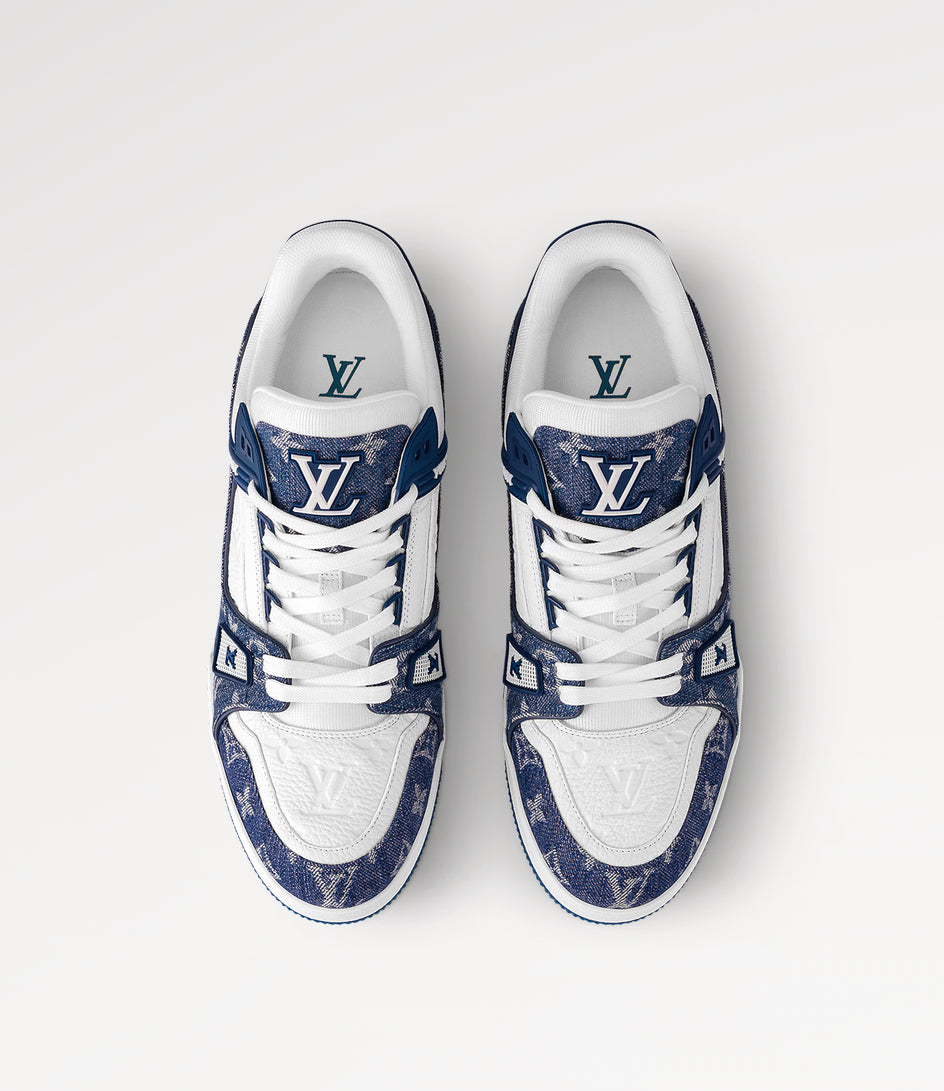 Louis Vuitton LV Trainer Monogram Denim 'Blue' image 3