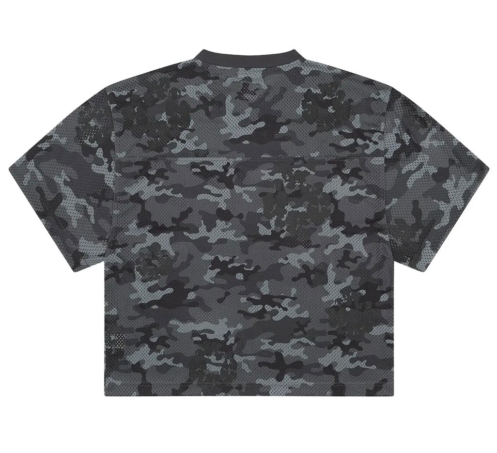 Denim Tears Camo Cotton Wreath Mesh T-Shirt 'Black' image 3