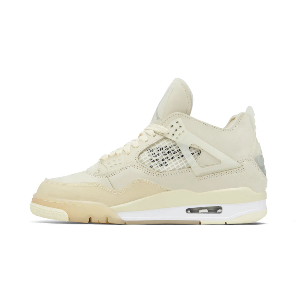 Air Jordan 4 x Off-White 'Sail' Sneakers image 3