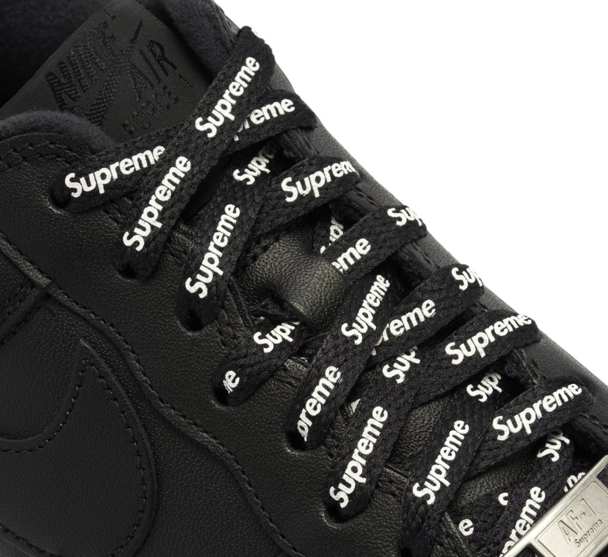 Nike Air Force 1 Low x Supreme 'Black' Sneakers image 2