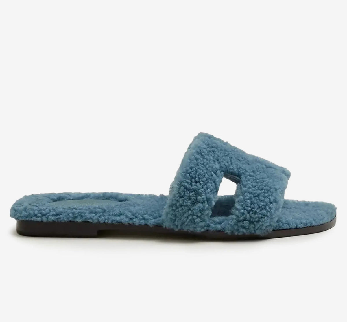 Hermès Oran Shearling Sandal 'Blue' image 2