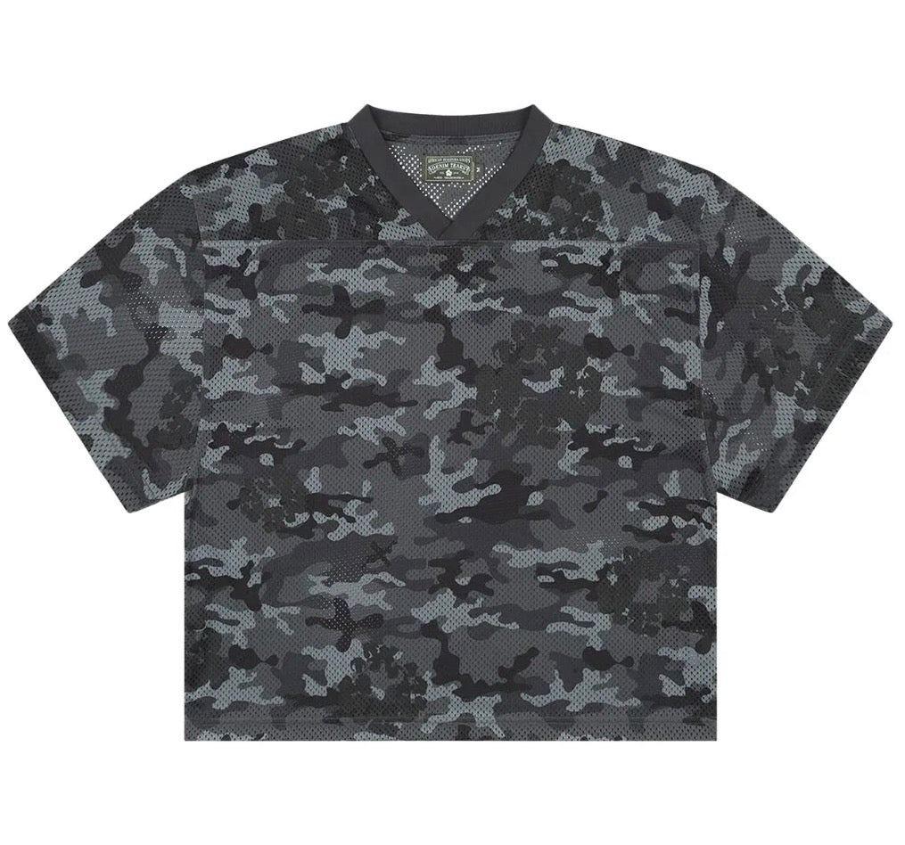 Denim Tears Camo Cotton Wreath Mesh T-Shirt 'Black'