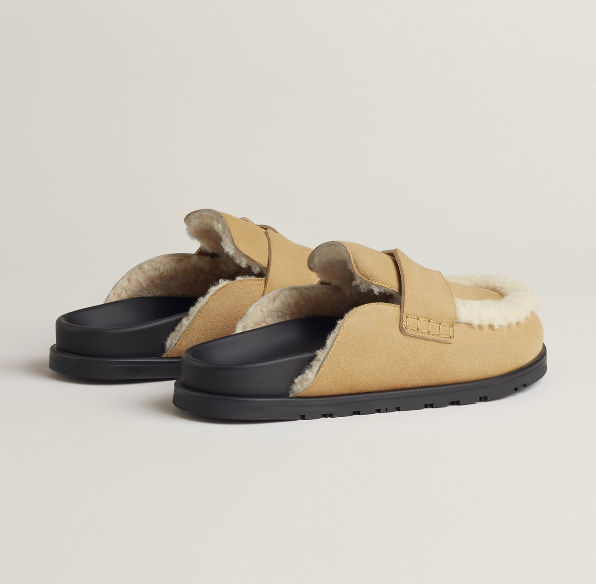Hermès Go Mule 'Brown Shearling' image 3