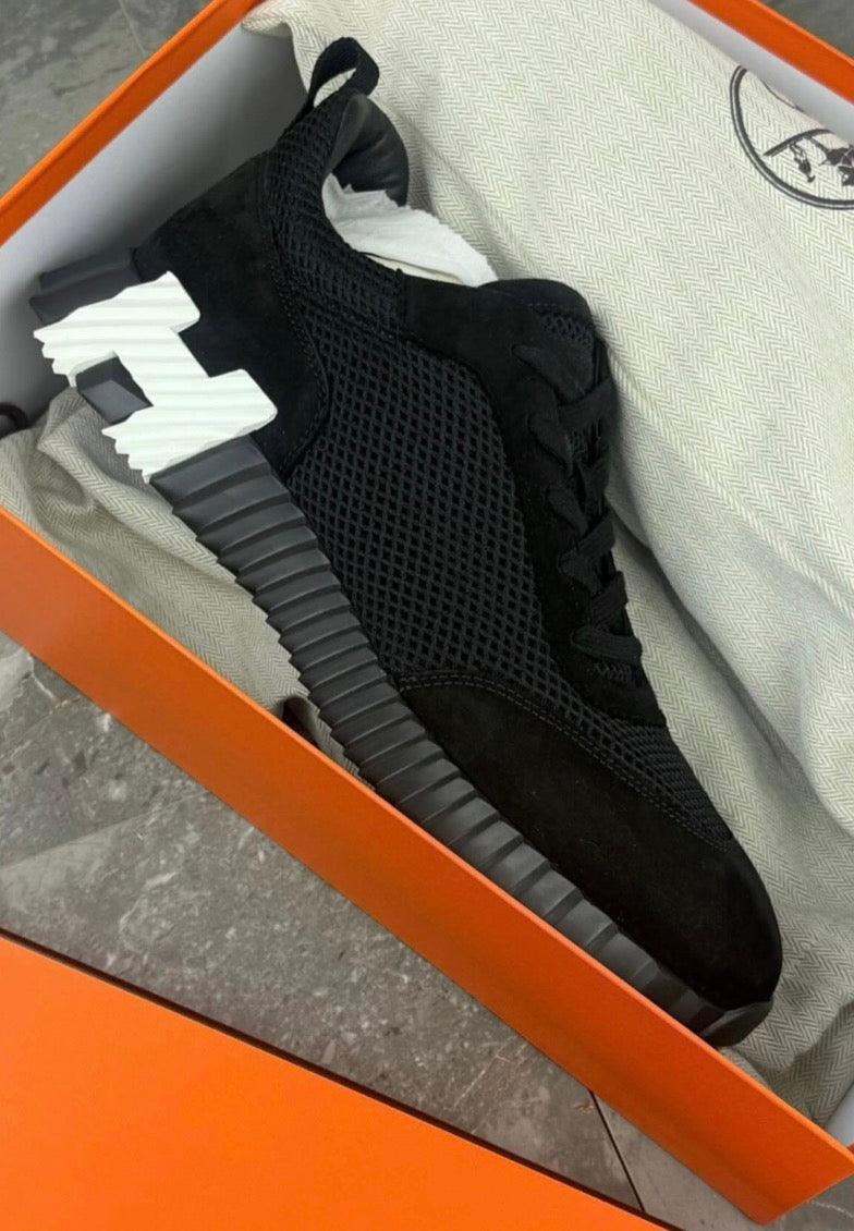 Hermès Bouncing Sneaker 'Black White' image 2
