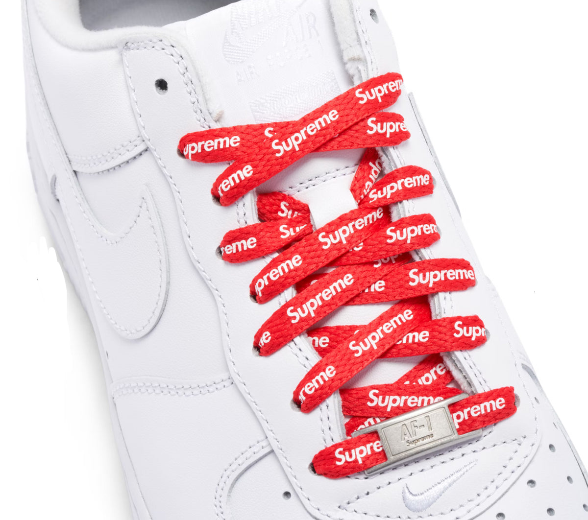 Nike Air Force 1 Low x Supreme 'White' Sneakers image 2