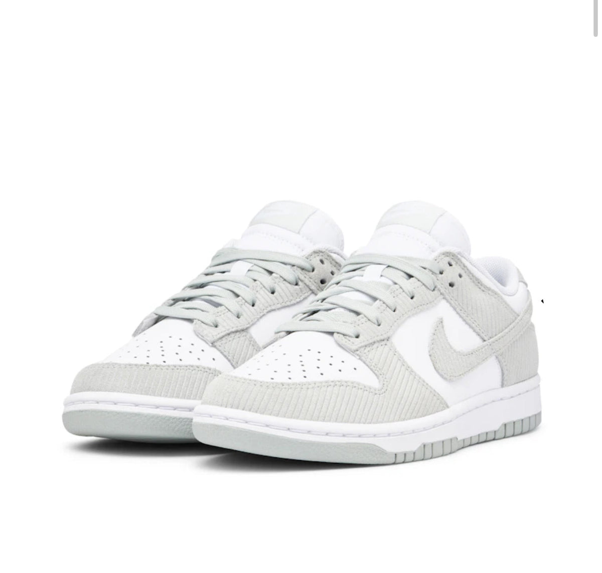 Nike Dunk Low 'Grey Corduroy' Sneakers image 3
