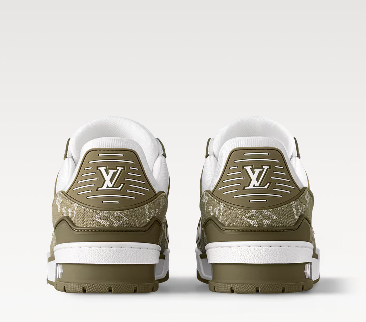 Louis Vuitton LV Trainer Monogram Denim 'Khaki' image 4