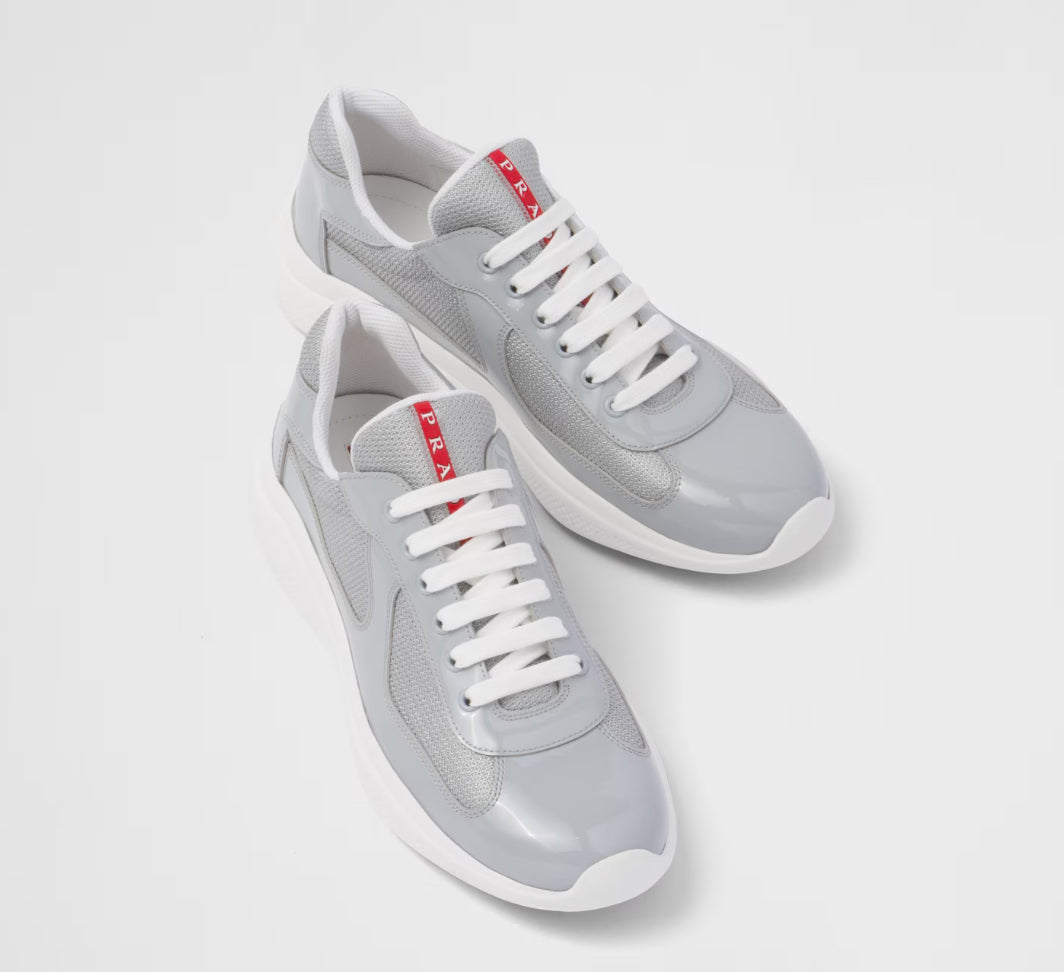 Prada Americas Cup Patent 'Grey Silver' Sneakers image 2