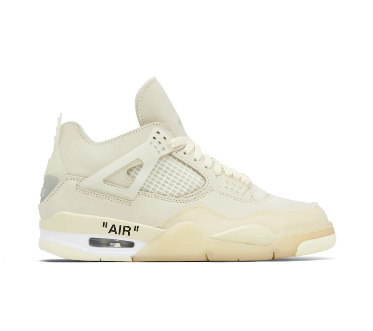 Air Jordan 4 x Off-White 'Sail' Sneakers