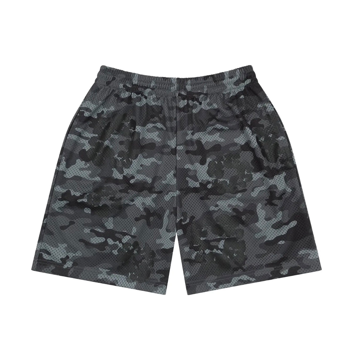 Denim Tears Camo Cotton Wreath Mesh Shorts 'Black'