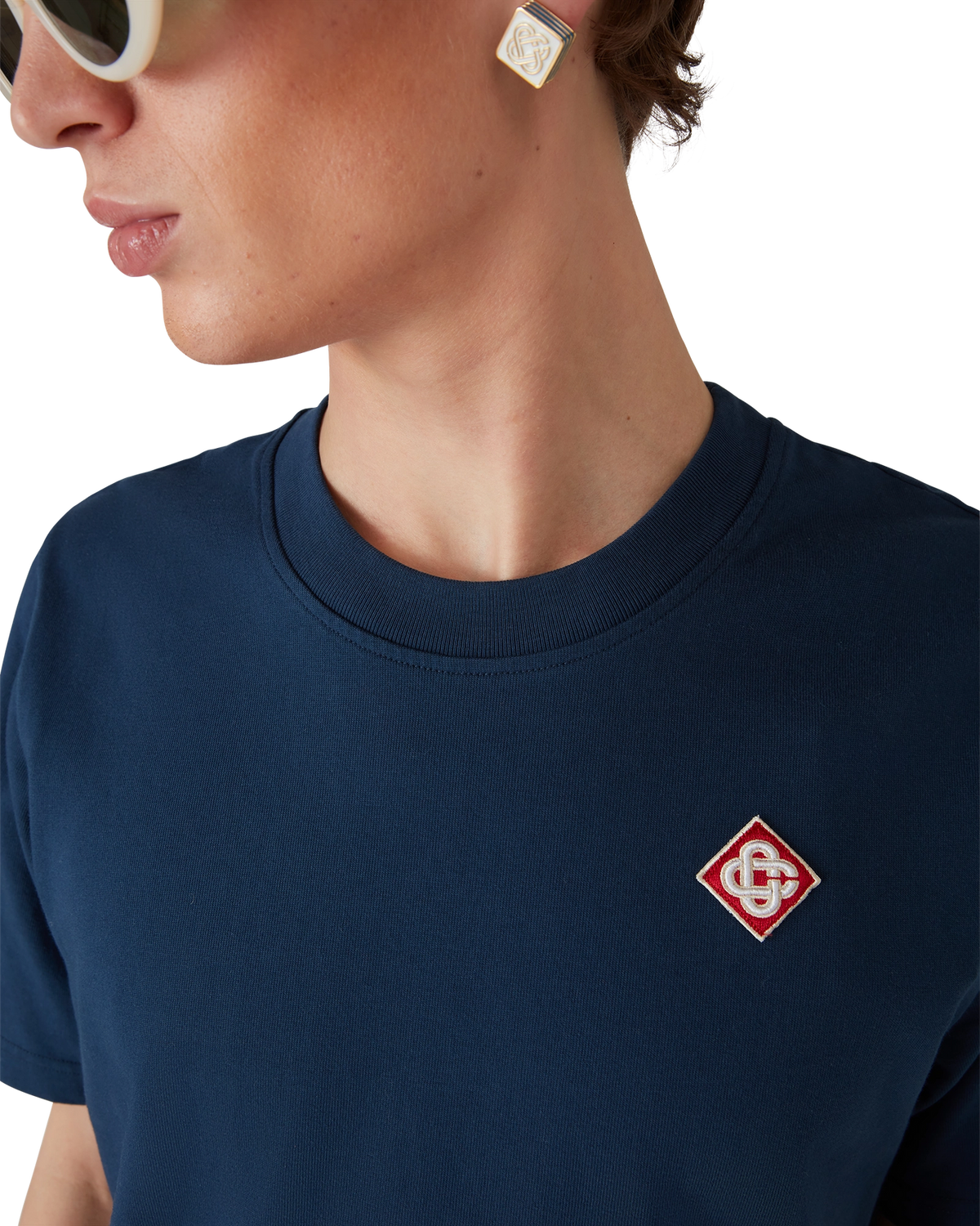 Casablanca Diamond Logo T-Shirt 'Navy' image 2