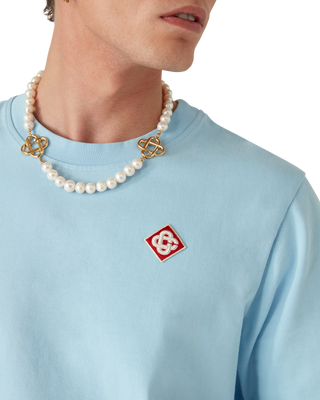 Casablanca Diamond Logo T-Shirt 'Blue' image 2