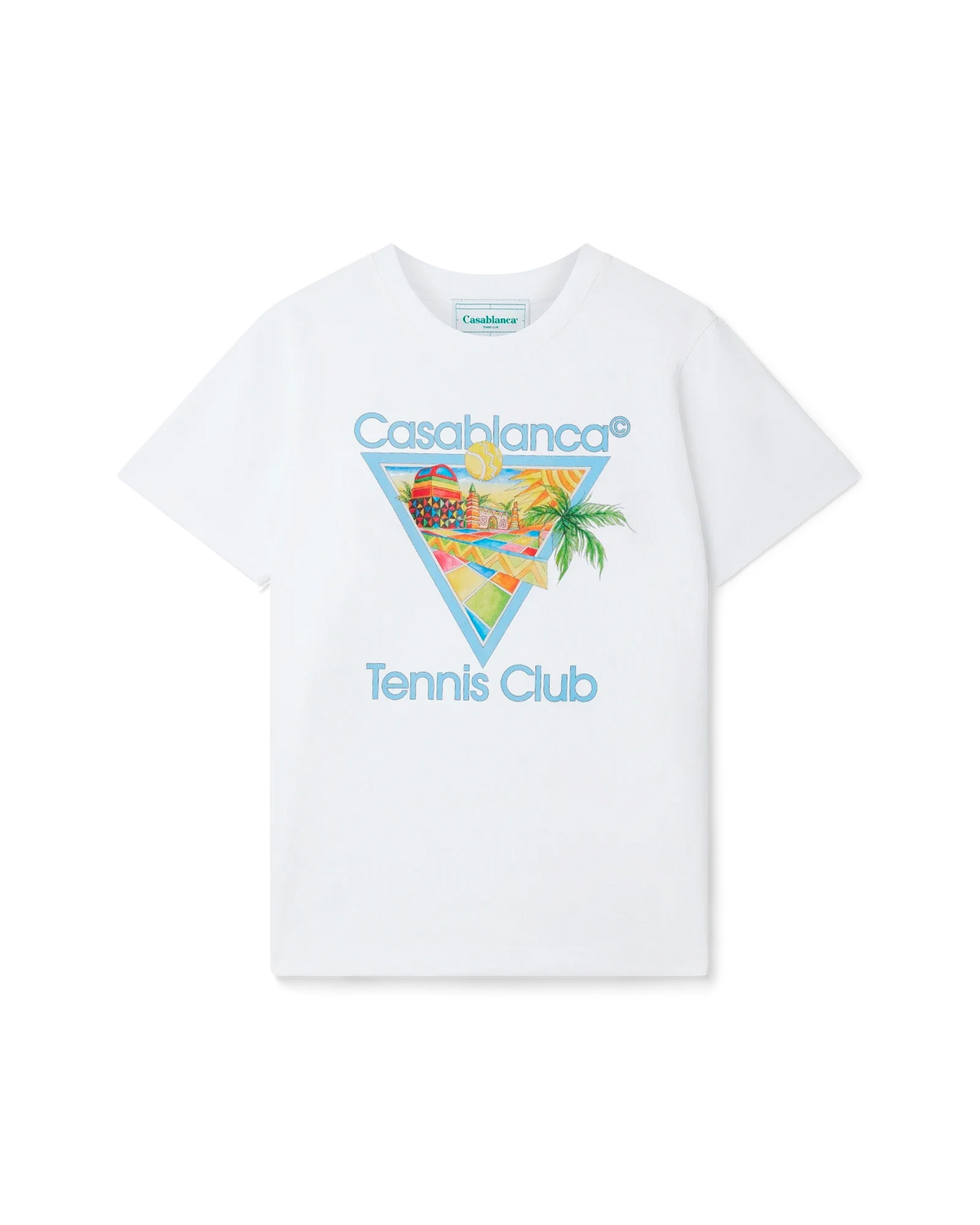 Casablanca Afro Cubism Tennis Club T-Shirt 'White'