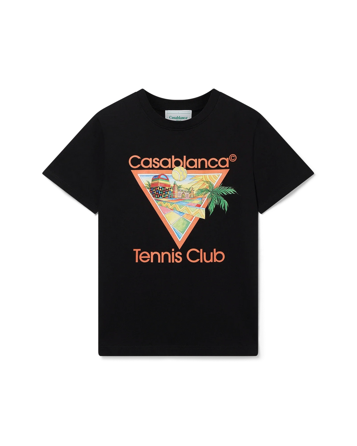 Casablanca Afro Cubism Tennis Club T-Shirt 'Black'
