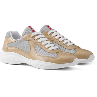 Prada Americas Cup Patent 'Beige' Sneakers image 2