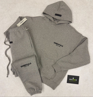 Fear of God Essentials Tracksuit 'Dark Heather Oatmeal'