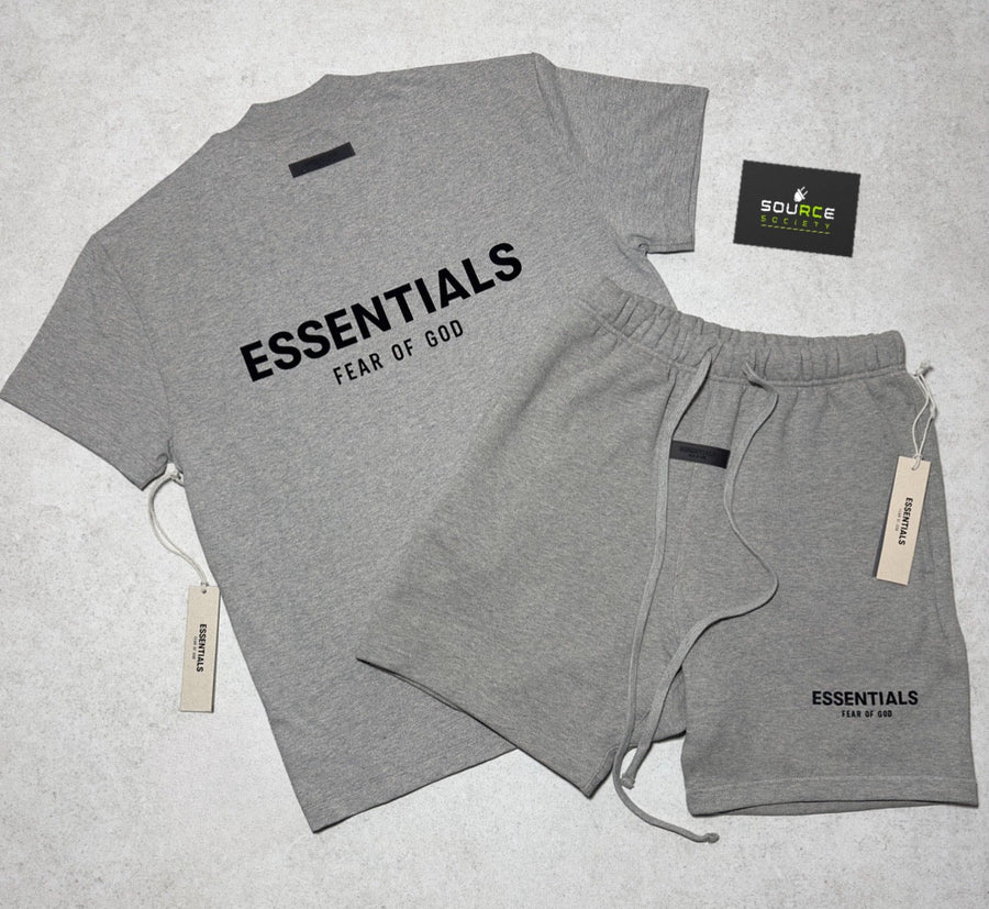 FOG ESSENTIALS T-SHIRT AND SHORTS SET 'DARK OATMEAL'