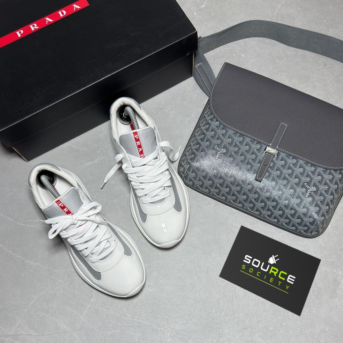 Prada Americas Cup Patent 'White' Sneakers image 2