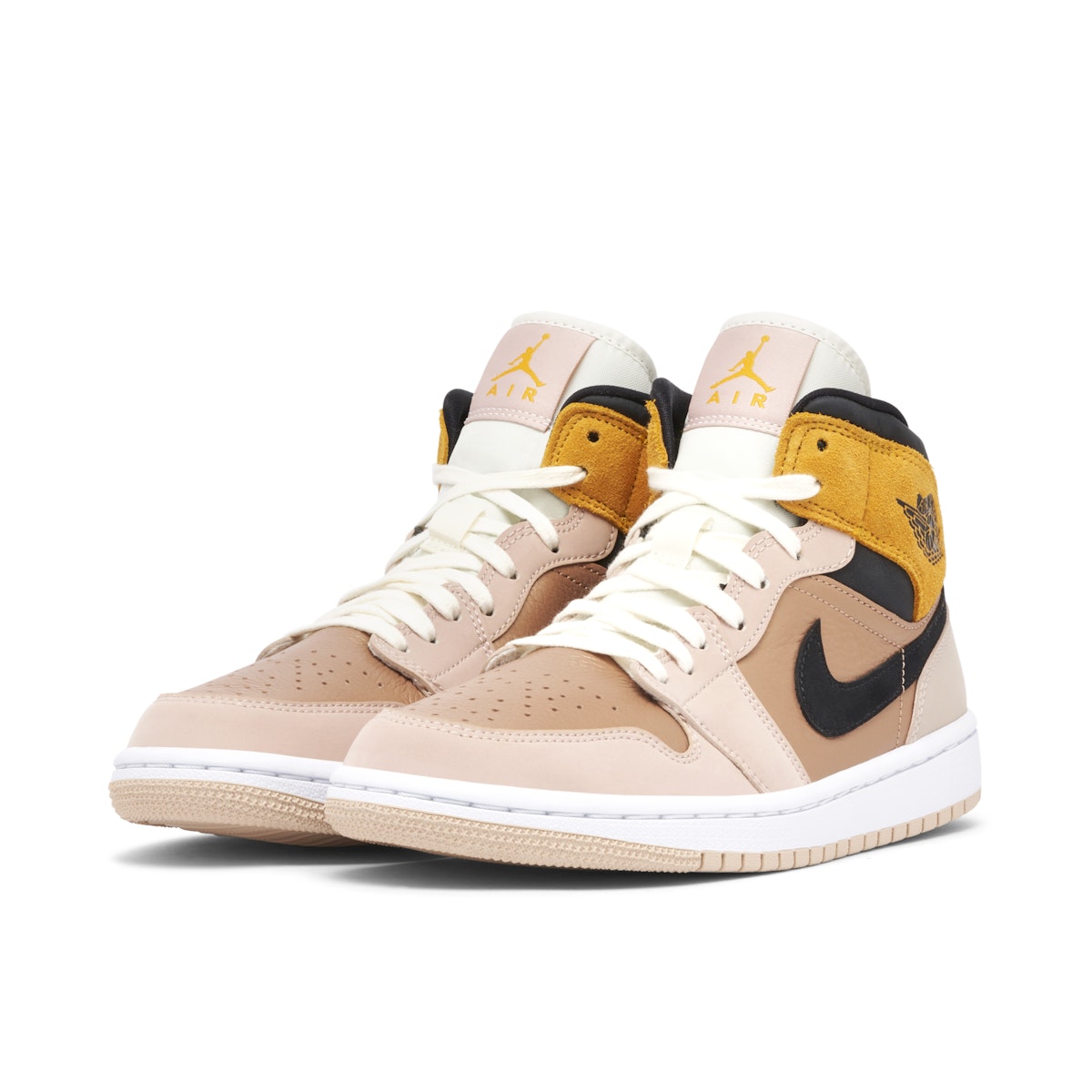 Air Jordan 1 Mid 'Particle Beige' Womens Sneakers image 2