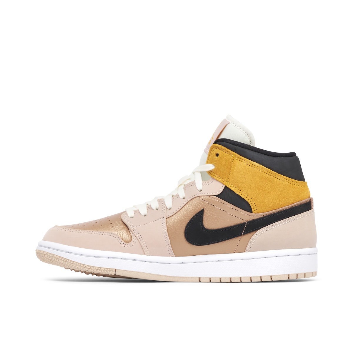 Air Jordan 1 Mid 'Particle Beige' Womens Sneakers image 4