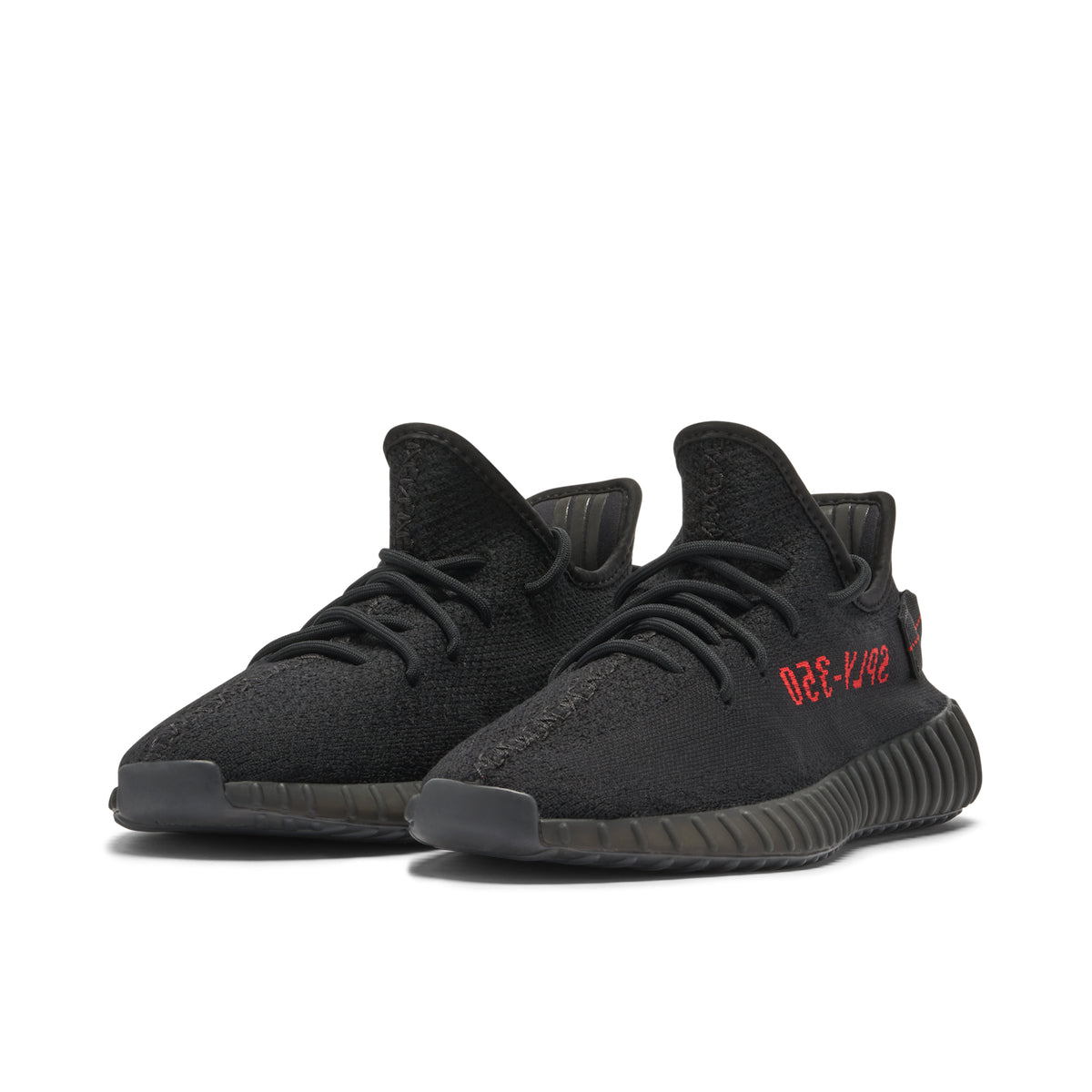 Yeezy Boost 350 V2 'Black Red' Sneakers image 4